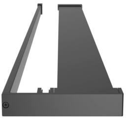 Berkfield Home Shower Shelf for Walk-in Shower Wall Black 80 cm Aluminium - thumbnail 4