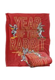 Warner Brothers Looney Tunes Year of The Rabbit Silky Touch Super Soft Throw Blanket in White - thumbnail 2