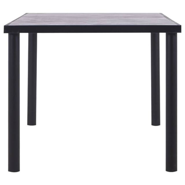 Berkfield Home Modern Dining Table Black & Concrete Grey 180x90x75 cm MDF - Size: 180 x 90 x 75 cm - image 1
