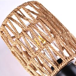 Garwarm Farmhouse Rattan Dimmable Armed Sconce (Set of 2) in Brown - thumbnail 9