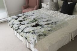 Benjamin Tate Design Beautifully White Blanket in Natural - Size: 120 cm x 150 cm - thumbnail 3