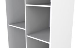 Ready Assembled 2 U Trent Tall Shelf Unit (Ready Assembled) in White - thumbnail 3
