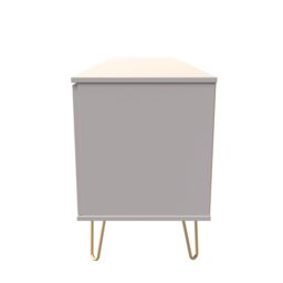 Ready Assembled 2 U Fuji 2 Door 1 Drawer Wide TV Unit (Ready Assembled) in Taupe - thumbnail 2