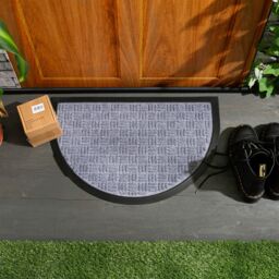 Nicola Spring Heavy Duty Half Moon Door Mat Set - 60 x 40cm - Size: 40 cm x 60 cm - thumbnail 6