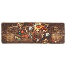 Berkfield Home Kitchen Rug Multicolour 60x180 cm Washable Anti Slip - Size: 100 cm diameter - thumbnail 2