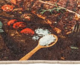 Berkfield Home Kitchen Rug Multicolour 60x180 cm Washable Anti Slip - Size: 100 cm diameter - thumbnail 6