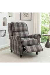 Living and Home Modern Linen Upholstered Sofa in Black - thumbnail 2