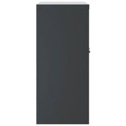 Berkfield Home File Cabinet Anthracite 79x40x90 cm Steel in Black - Size: 79 x 40 x 90 cm - thumbnail 5