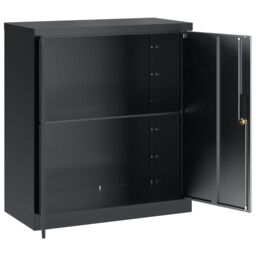 Berkfield Home File Cabinet Anthracite 79x40x90 cm Steel in Black - Size: 79 x 40 x 90 cm - thumbnail 4