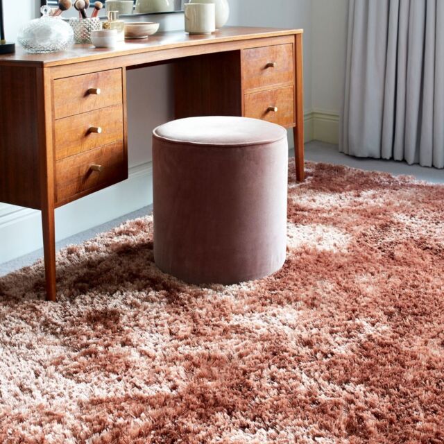 The Rug Shop UK Pink Modern Easy to clean Hand Made Plain Area Rug - Size: 160 cm x 230 cm - image 1