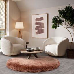 The Rug Shop UK Pink Modern Easy to clean Hand Made Plain Area Rug - Size: 160 cm x 230 cm - thumbnail 4