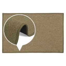 JVL Eden Machine Washable Latex Backed Doormat, 50x80cm, Latte in Beige - Size: 50 cm x 80 cm - thumbnail 8