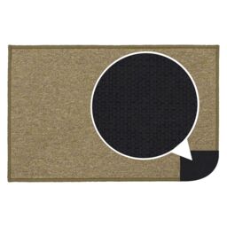 JVL Eden Machine Washable Latex Backed Doormat, 50x80cm, Latte in Beige - Size: 50 cm x 80 cm - thumbnail 7