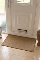 JVL Eden Machine Washable Latex Backed Doormat, 50x80cm, Latte in Beige - Size: 50 cm x 80 cm - thumbnail 2