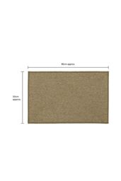 JVL Eden Machine Washable Latex Backed Doormat, 50x80cm, Latte in Beige - Size: 50 cm x 80 cm - thumbnail 5