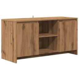 Berkfield Home TV Cabinet Artisan Oak 102x37.5x52.5 cm Engineered Wood in Brown - thumbnail 1