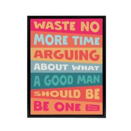 "Artery8 Marcus Aurelius Ispirational Quote Be A Good Man Framed Canvas Art - Size: W12"" x H16""" - thumbnail 1