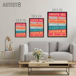 "Artery8 Marcus Aurelius Ispirational Quote Be A Good Man Framed Canvas Art - Size: W12"" x H16""" - thumbnail 4