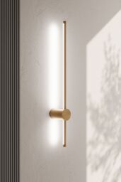 Living and Home 360 Degree Rotatable LED Straight Wall Light White Light 60cm in Gold - thumbnail 3