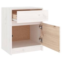 Berkfield Home Beautiful Bedside Cabinets 2 pcs White 40x31x50 cm Solid Pinewood - Size: 40 x 31 x 50 cm - thumbnail 7