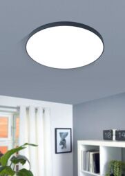 Loops Flush Ceiling Light Colour Black Shade White Plastic Bulb LED 36W Included - thumbnail 3