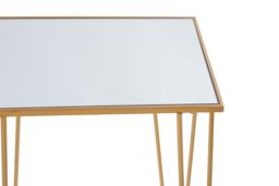 Orsina Set Of 2 Rectangular Side Tables, Luxe Small Tables, Accent Tables, Metallic Bedside Tables, Decorative Tables in Gold - thumbnail 4