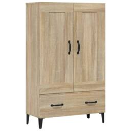 Berkfield Home Highboard Sonoma Oak 70x31x115 cm Engineered Wood in Brown - Size: 70 x 31 x 115 cm - thumbnail 2