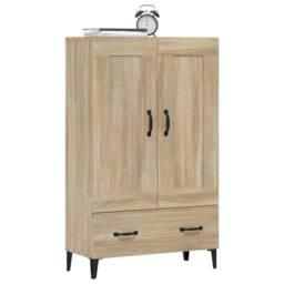 Berkfield Home Highboard Sonoma Oak 70x31x115 cm Engineered Wood in Brown - Size: 70 x 31 x 115 cm - thumbnail 5