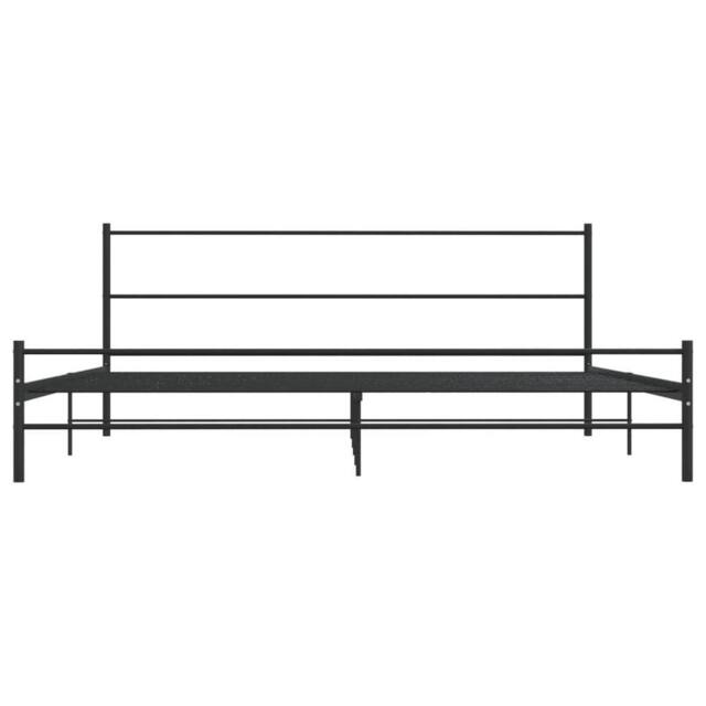 Berkfield Home Comfortable Bed Frame Black Metal 180x200 cm Super King - image 1