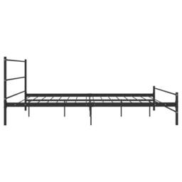 Berkfield Home Comfortable Bed Frame Black Metal 180x200 cm Super King - thumbnail 4