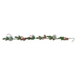 Samuel Alexander 1.3m Candy Swirls Garland with Frosted Pinecones & Candy Canes in Red - thumbnail 1