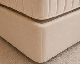 SOFT SNOOZE BEDS Divan Orthopaedic Mobility Bed with Mattress & Headboard Drawers in Dark Grey - Size: Double - thumbnail 5
