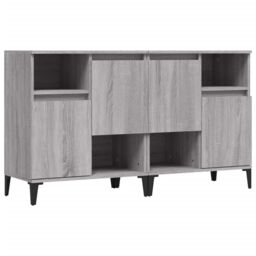 Berkfield Home Sideboards 2 pcs Grey Sonoma 60x35x70 cm Engineered Wood - Size: 60 x 35 x 70 cm - thumbnail 2