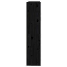 Berkfield Home Beautiful Book Cabinet/Room Divider Black 80x30x135.5 cm Solid Wo - thumbnail 6