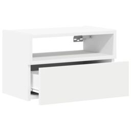 Berkfield Home Wall-mounted Bedside Cabinets 2 pcs White 45x26x28.5 cm - thumbnail 5