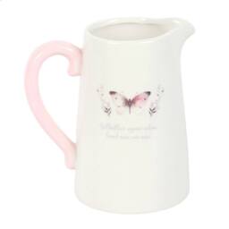 Something Different Butterfly Flower Jug in White - thumbnail 3