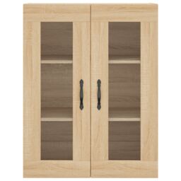 Berkfield Home Wall Mounted Cabinets 2 pcs Sonoma Oak Engineered Wood in Brown - thumbnail 6