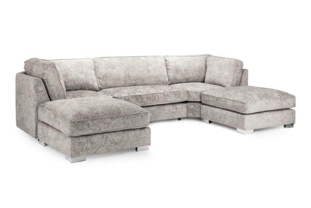 Furniture 786 Alaska U-Shaped Full Back Corner Sofa in Clear - image 1