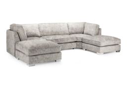 Furniture 786 Alaska U-Shaped Full Back Corner Sofa in Clear - thumbnail 1
