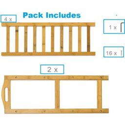 MANTRARAJ 4-Tier Bamboo Shoe Rack Storage Shelf Footwear Rack Plants Shoe Organizer in Brown - thumbnail 5