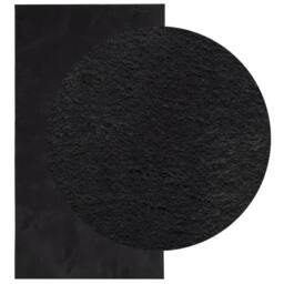 Berkfield Home Rug HUARTE Short Pile Soft & Washable Black 80x150 cm - Size: Medium - thumbnail 1