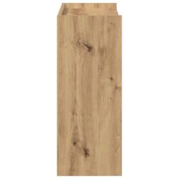 Berkfield Home Shoe Rack Artisan Oak 60x25x62 cm Engineered Wood in Brown - Size: 60 x 25 x 62 cm - thumbnail 5