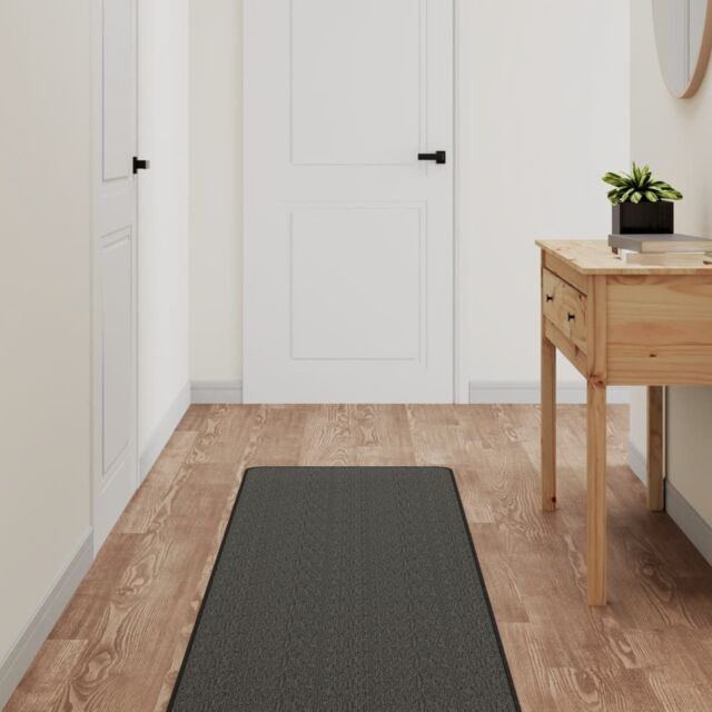 Berkfield Home Carpet Runner Sisal Look Anthracite 50x150 cm in Black - Size: 100 cm diameter - image 1