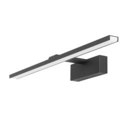 Netlighting Nora LED Bathroom Over Mirror Light Black Neutral White 4000K IP44 - thumbnail 1