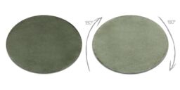 RugsX Posh Rug in Green - Size: 80 cm diameter - thumbnail 2
