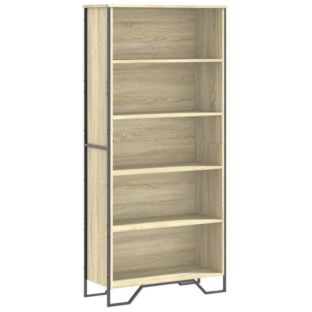 Berkfield Home Book Cabinet Sonoma Oak 80x31x169 cm Engineered wood in Brown - Size: 80 x 31 x 169 cm - image 1
