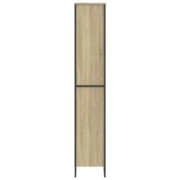 Berkfield Home Book Cabinet Sonoma Oak 80x31x169 cm Engineered wood in Brown - Size: 80 x 31 x 169 cm - thumbnail 5