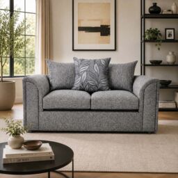 Furnishings For Less UK Byron Dundee Chenille Fabric 5 Seater 3 Piece Sofa Suite - 2 1 1 Grey or Light Grey - thumbnail 7