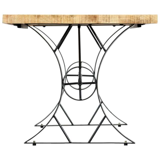 Berkfield Home Beautiful Dining Table 180x90x76 cm Solid Mango Wood in Brown - Size: 180 x 90 x 76 cm - image 1