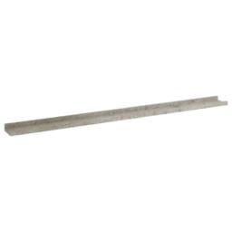 Berkfield Home Decorative Wall Shelves 2 pcs Concrete Grey 115x9x3 cm - Size: 115 x 9 x 3 cm - thumbnail 4